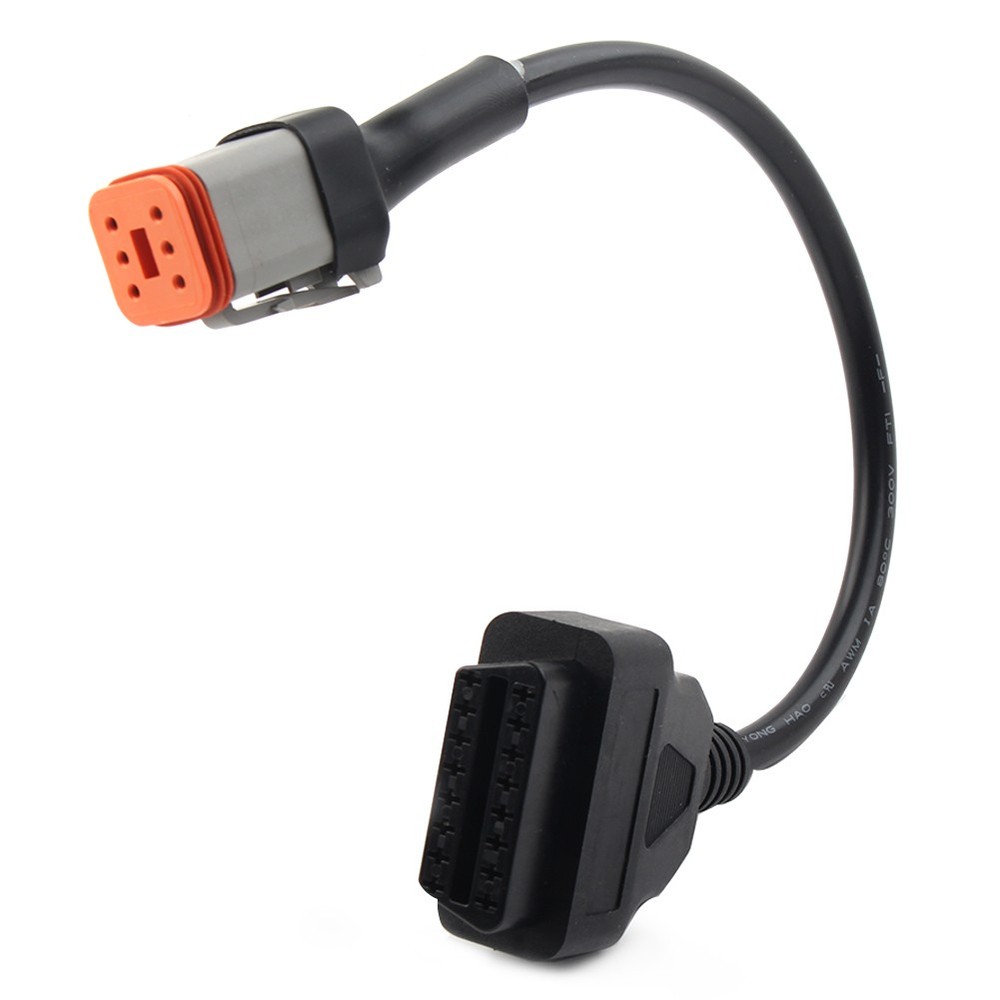 For Harley Davidson 6Pin to OBD2 Diagnostic Tool Code Reader Adapter Cable