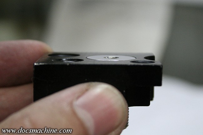 Doc's Custom Autococker Flattop Front Block Bolt, polished stainless steel