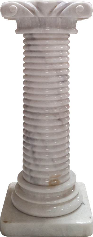 Solid Marble Pedestal Column White 35" Tall. Pickup Only.