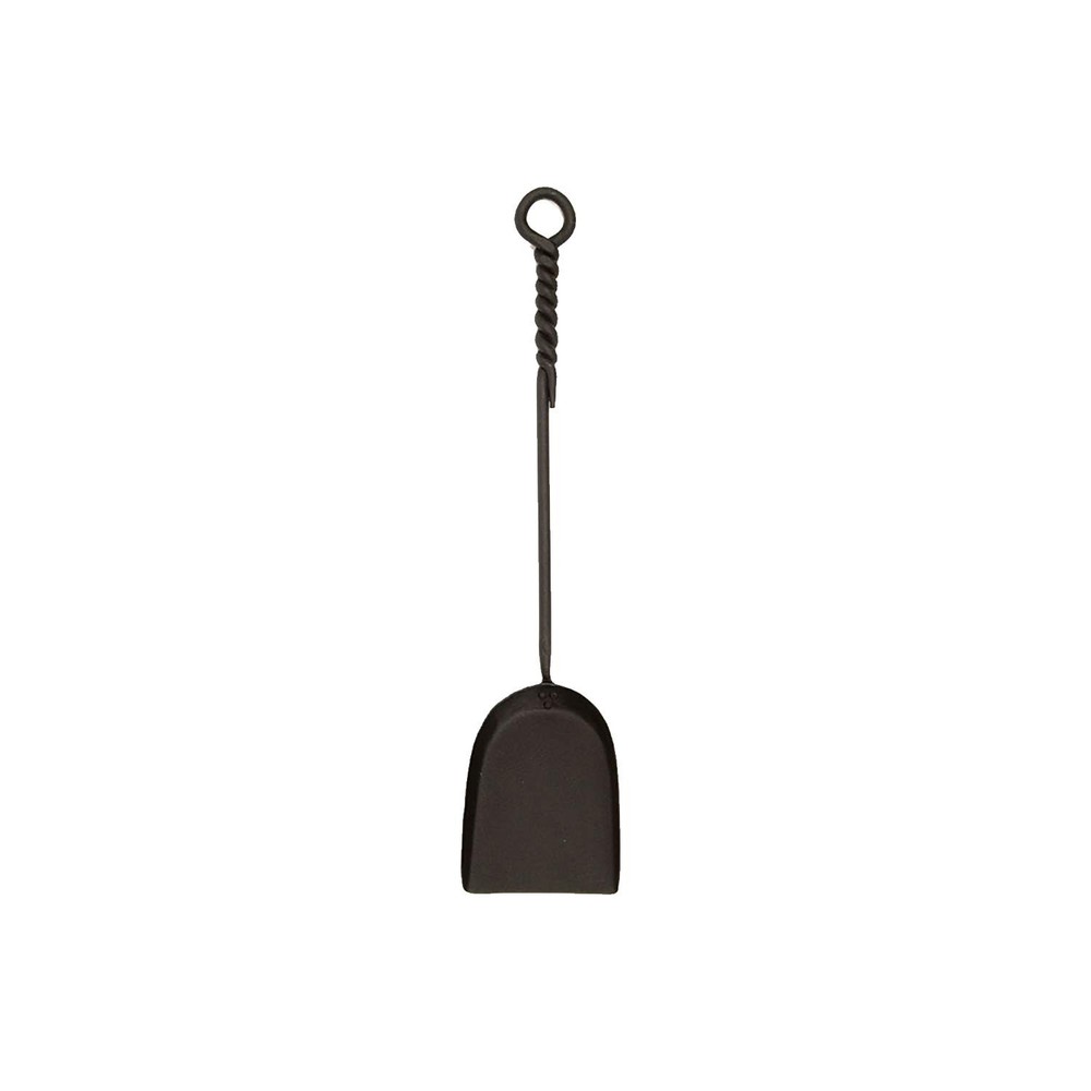 Rope Handle Single Shovel Fireplace Tool, Mini 18-In, Black