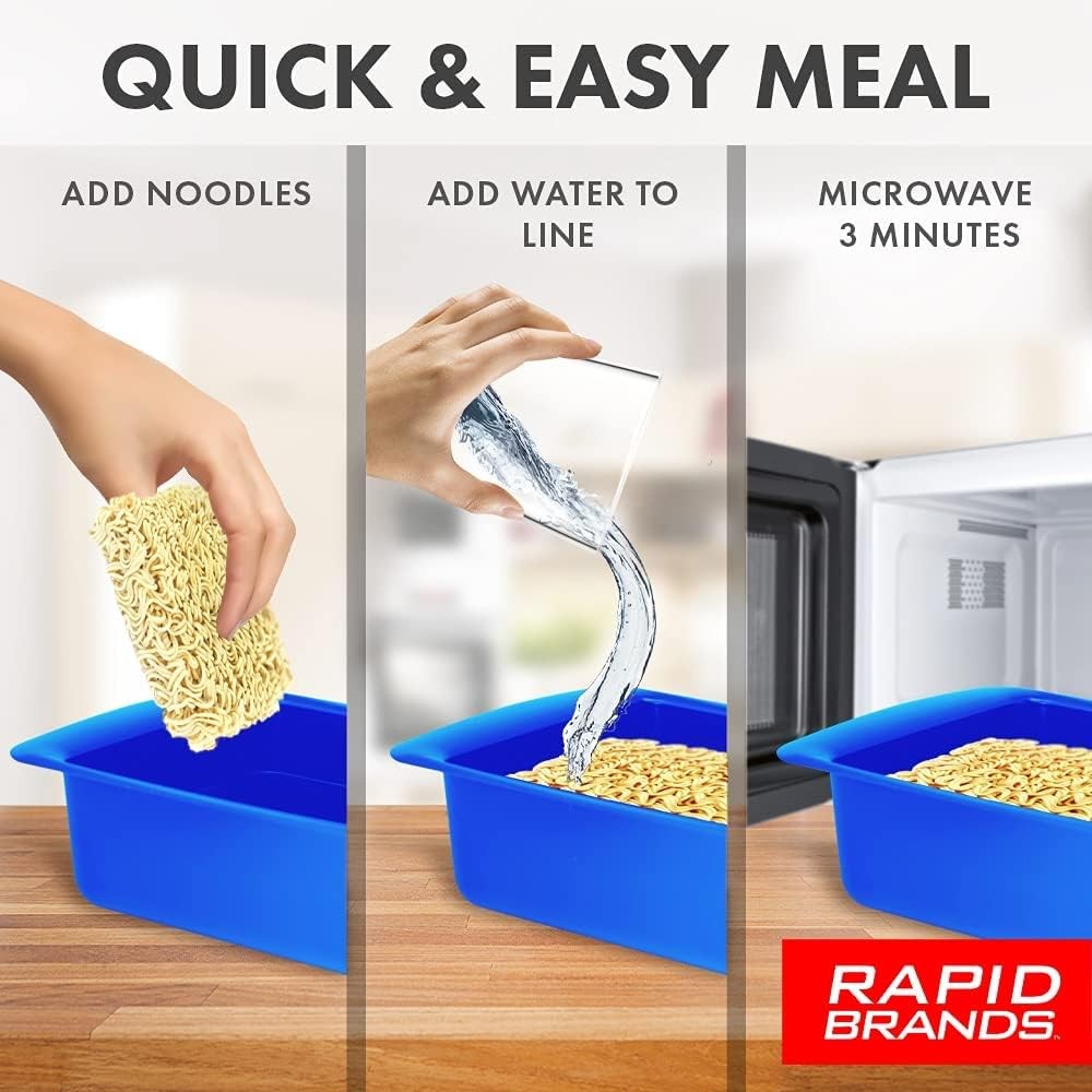 Rapid Ramen Cooker | Microwavable Cookware for Instant | 1-Pack, Black