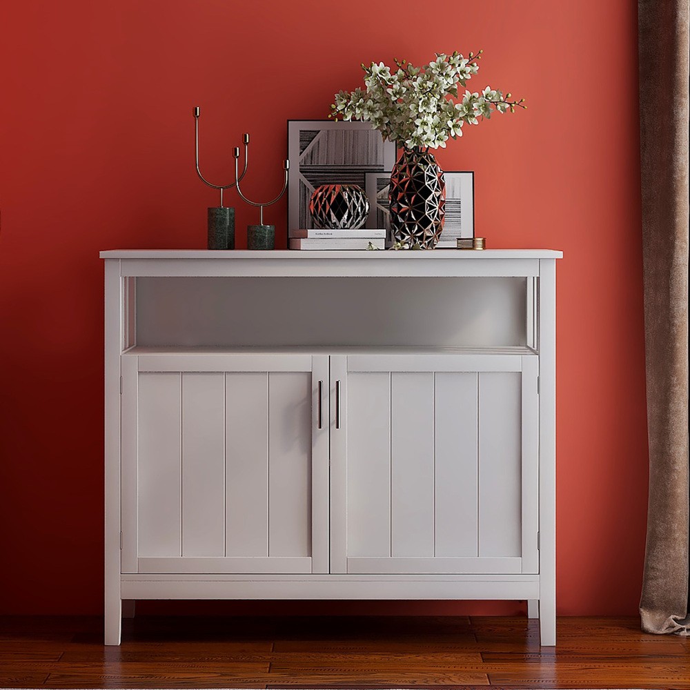 Kitchen Sideboard Buffet Display Server Cabinet with Doors Storage Drawers