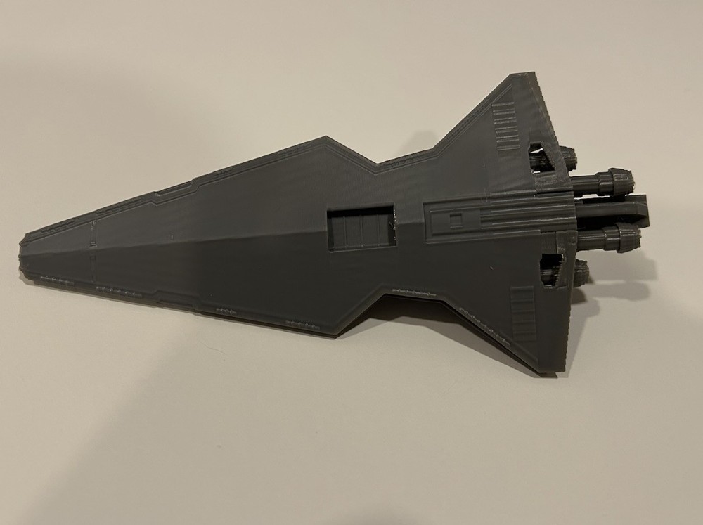 3D Printed Star Wars Venator Class Star Destroyer - Grey