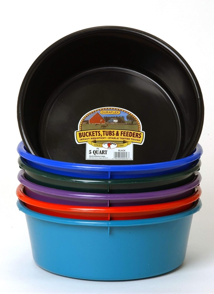 5 Quart Purple DuraFlex Utility Pan - Lightweight & Durable Feeding Solution