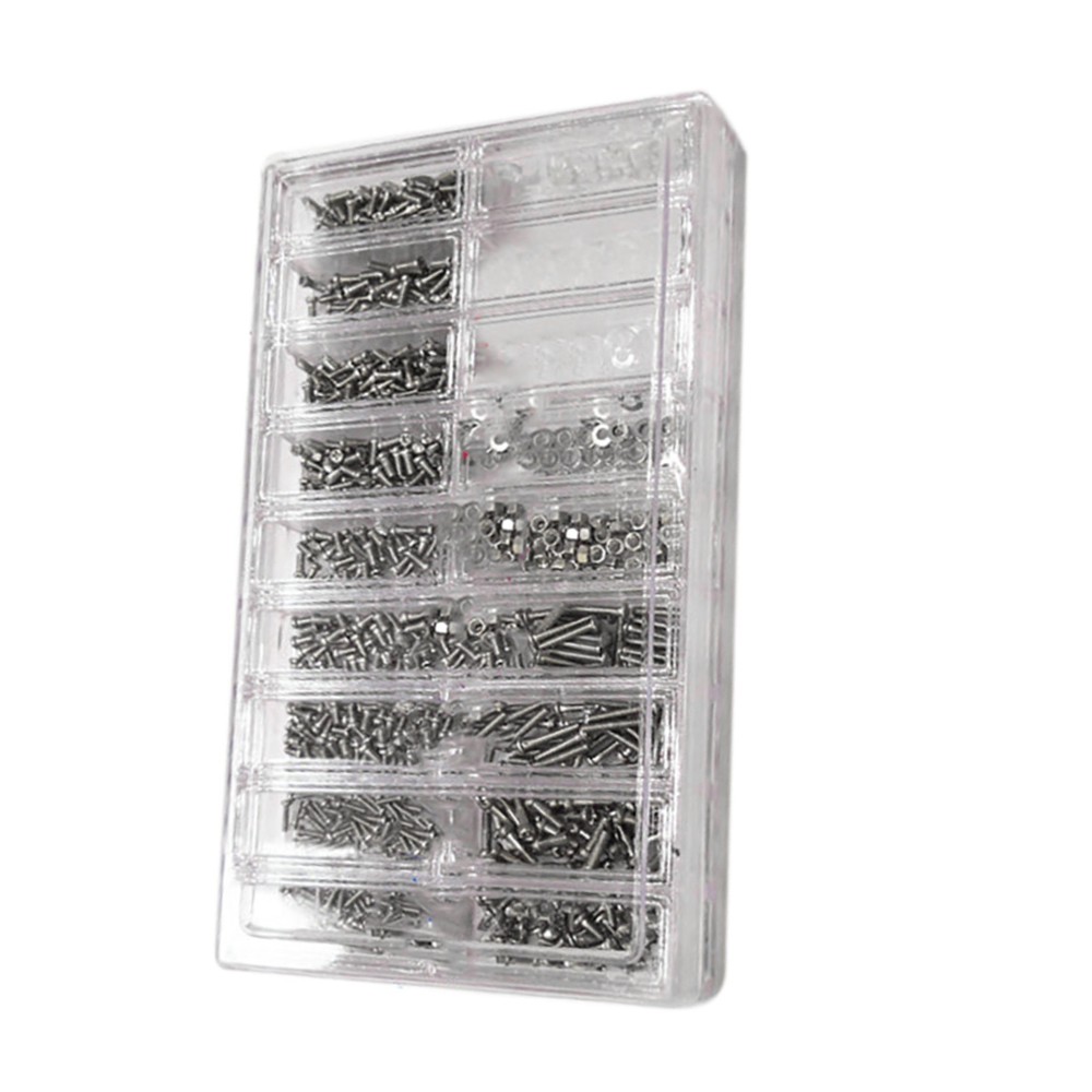 1 Box Stainless Steel & Plastic Eyeglass Sunglass Screws Nut Watchmaker Tools