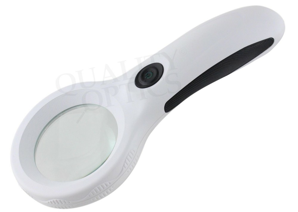 Quality Optics USA Easy Grip Illuminated 4X Dual function Magnifier