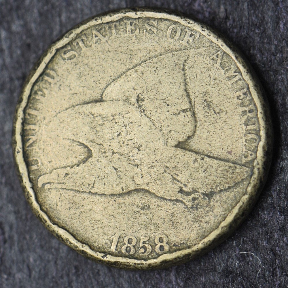 1858 "Large Letters" Flying Eagle Cent - COINGIANTS -