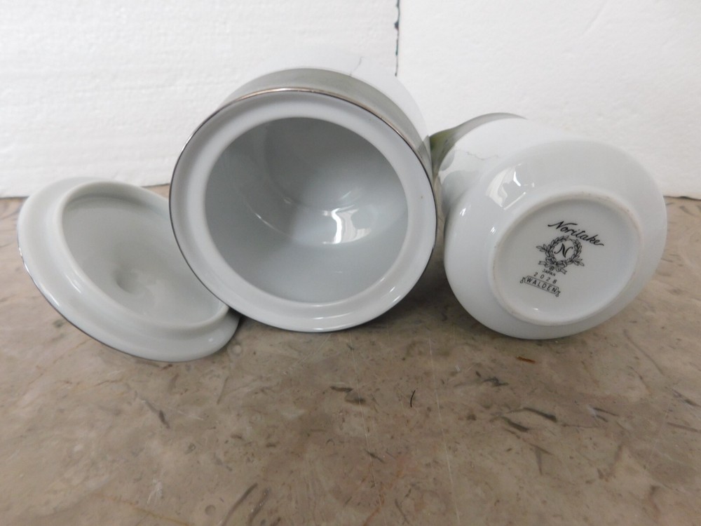 Noritake Walden Creamer and Sugar Bowl