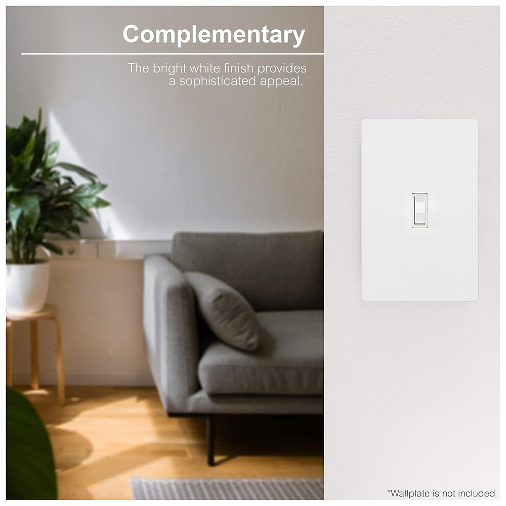 Heavy-Duty, Single Pole, In-Wall, Light, Fan, One Switch Circuits, Self-Groundin