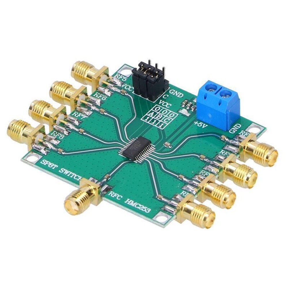 RF Single Pole Eight Throw Switch Module DC 3GHZ Power Supply Voltage 3V 5V
