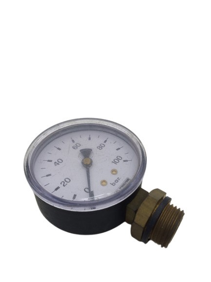 Bourdon pipe pressure gauge for pressure measurement