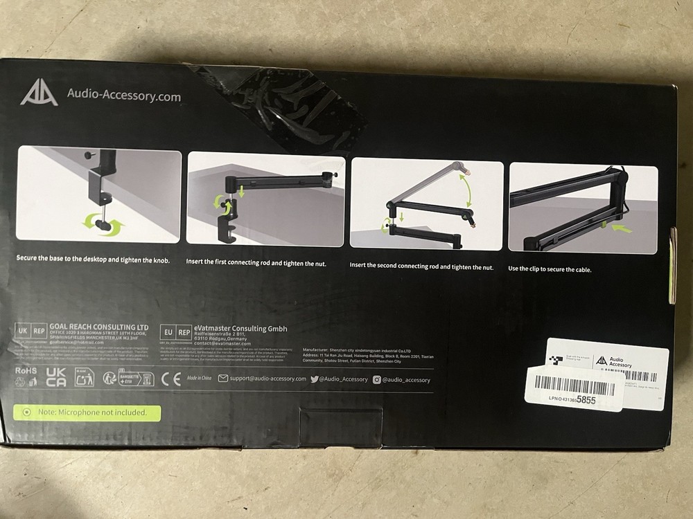 AA Audio Accessory Microphone Boom Arm