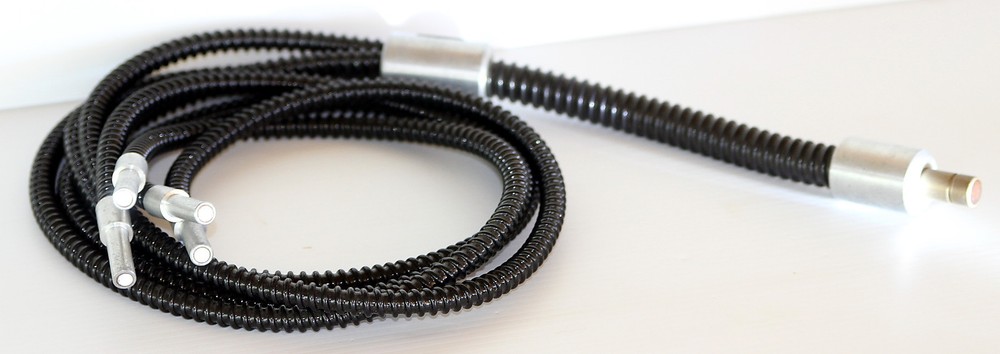 Microlight Quad Optic Fibre Light Guide 1200mm,14mm Input, 4 x 10mm lite UV