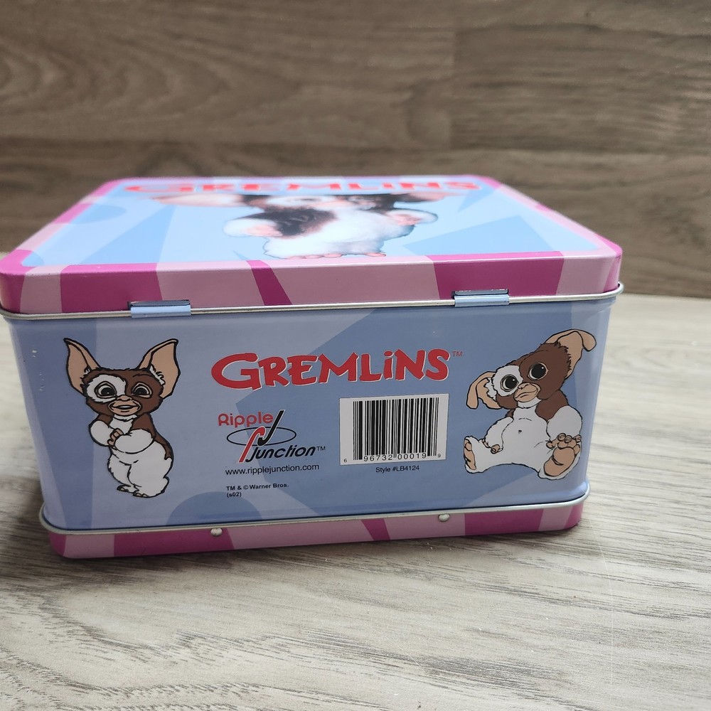 Gremlins Metal Lunchbox Pink Ripple Function Gizmo Driving w/ Tags Y2K