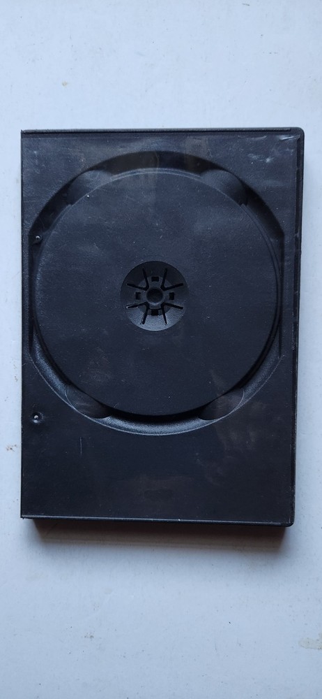 USED 14mm Standard Black Double 2-Disc DVD Case with Clear Outer Sleeve