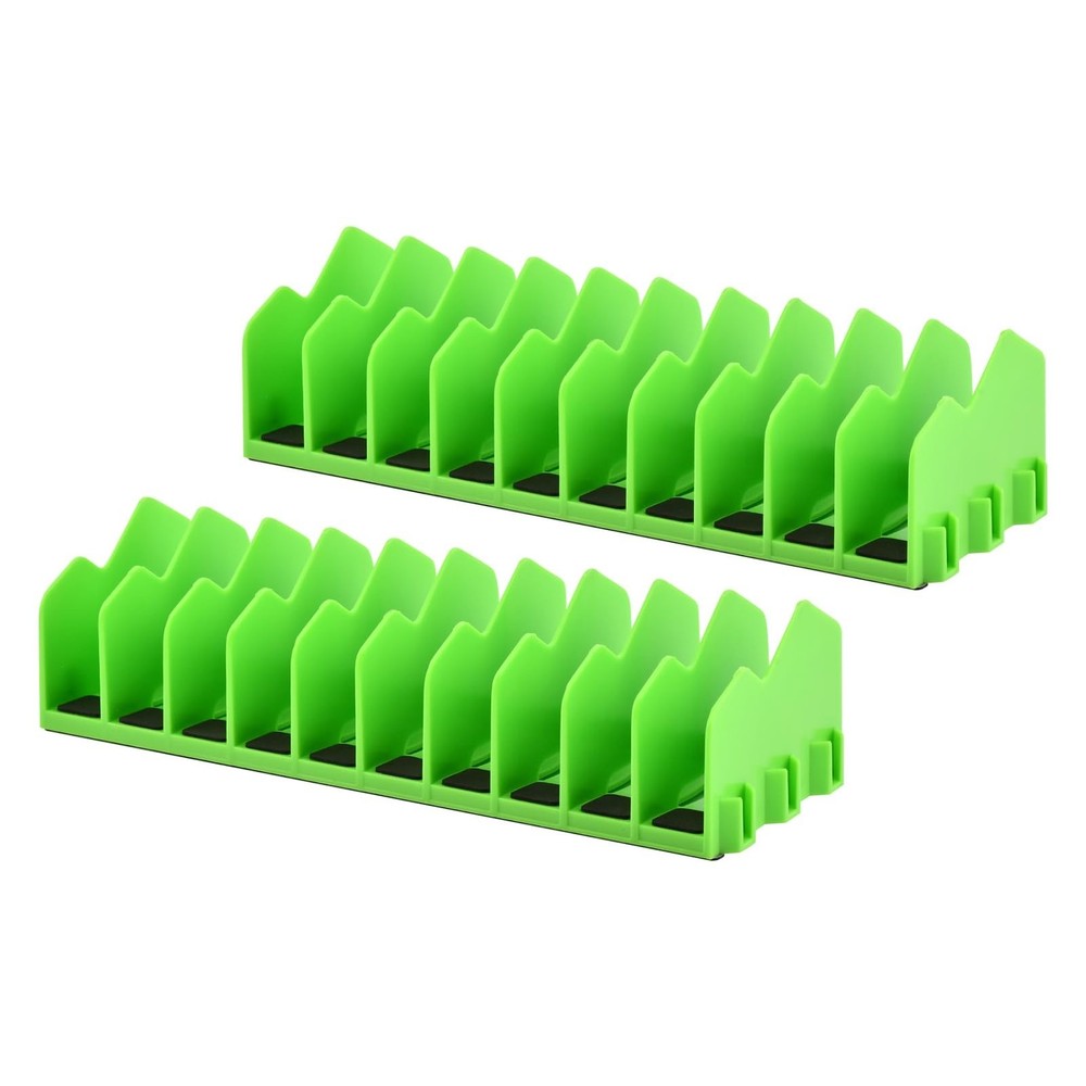 Pliers Organizer Rack 2 Pack 10-Slot Tool Holder Plastic Drawer Toolbox Storage