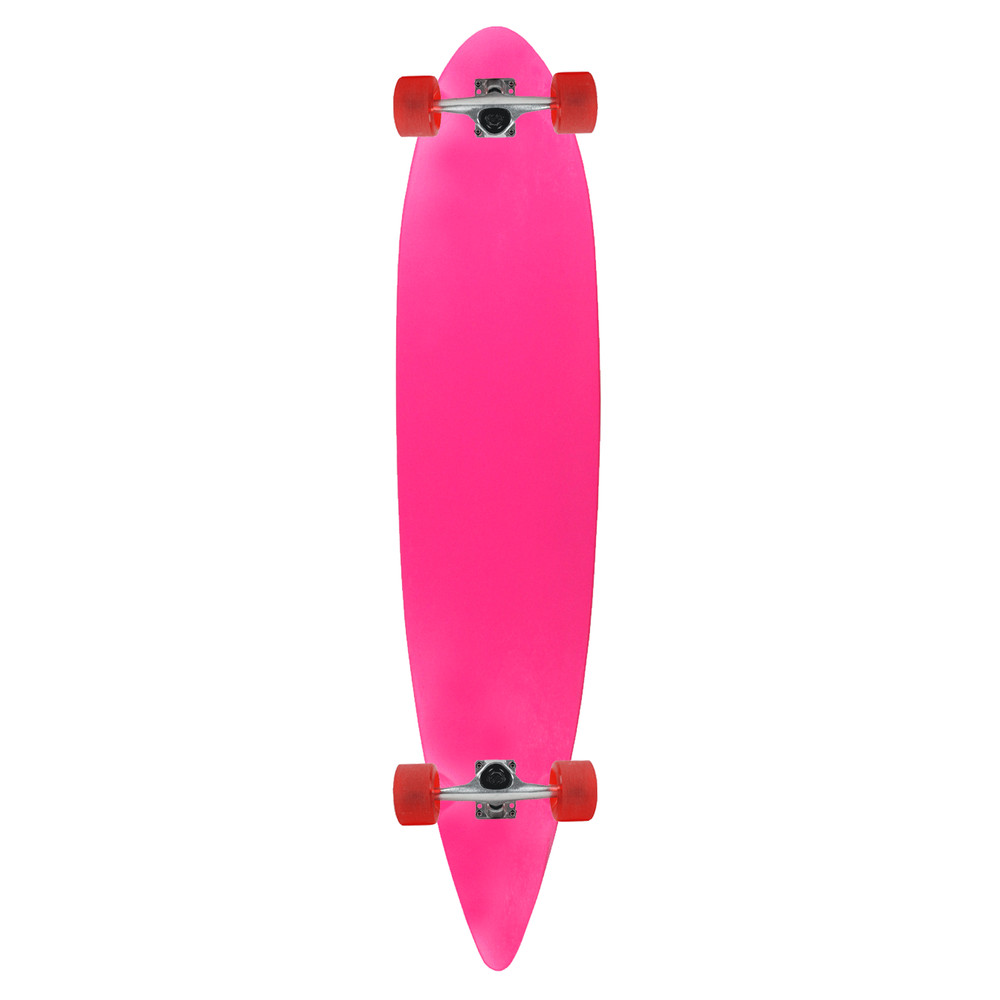 Moose Pintail 9" x 43" Longboard Neon Pink Complete