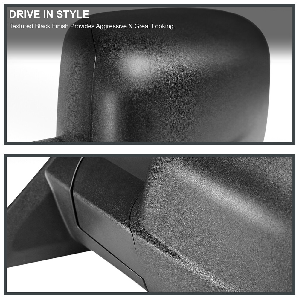 Left/Driver Side Fits 2009-2018 Dodge Ram 1500 Classic Manual Fold View Mirror