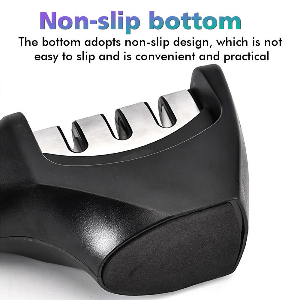 3 in 1 Knife Sharpener Professional Kitchen Sharpening Stone Grinder Knives