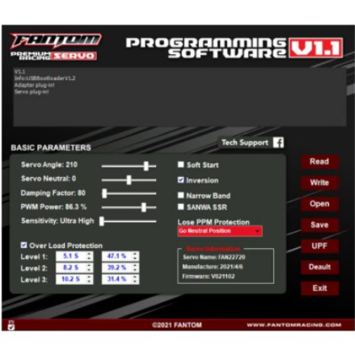Fantom SP V1.1 USB Servo Programmer FAN22805