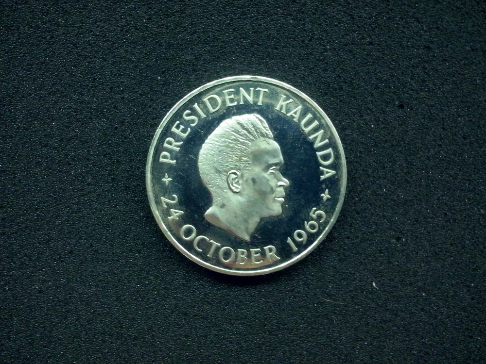 Zambia 5 shillings , 1965 , Independence