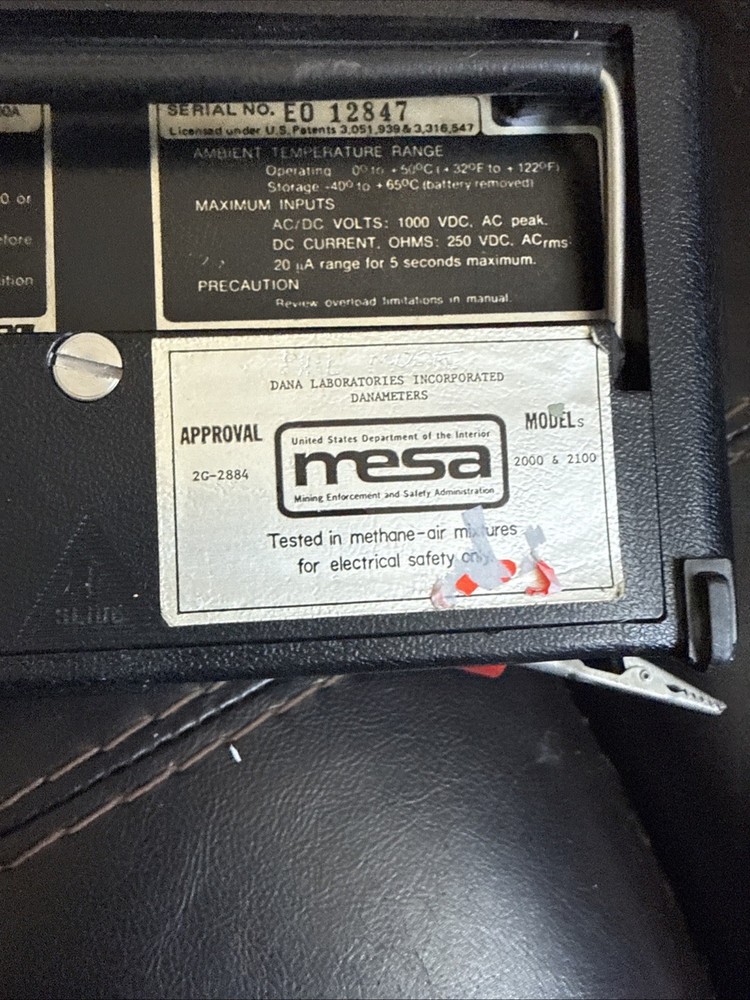 Vintage Racal Dana Instruments Danameter Model 2000a Powers On