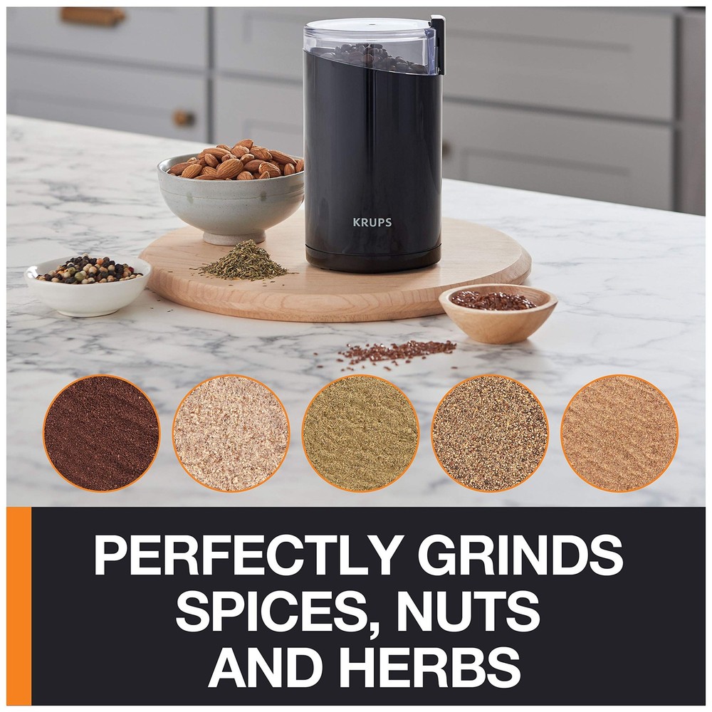 Precision Electric Coffee Grinders, 3 oz Capacity, 200W Motor, Stainless Stee...