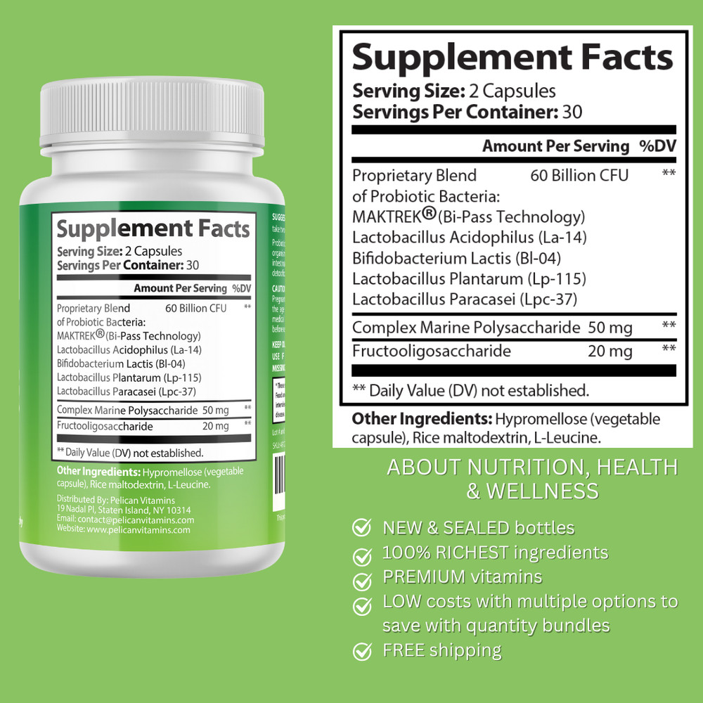 Gut GUARDIAN PRO- Digestive Support- 3 Bottles- 180 Capsules