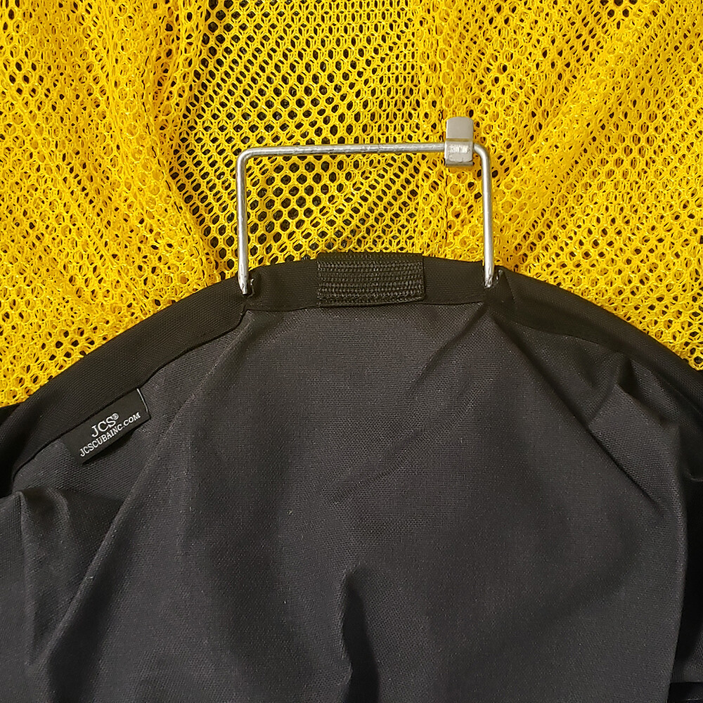 18x30 Wire Handle Bull Bag - Half Solid Nylon & Mesh - Heavy-Duty Storage