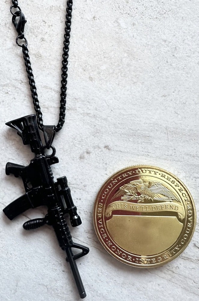 Army Ranger coin + neckles