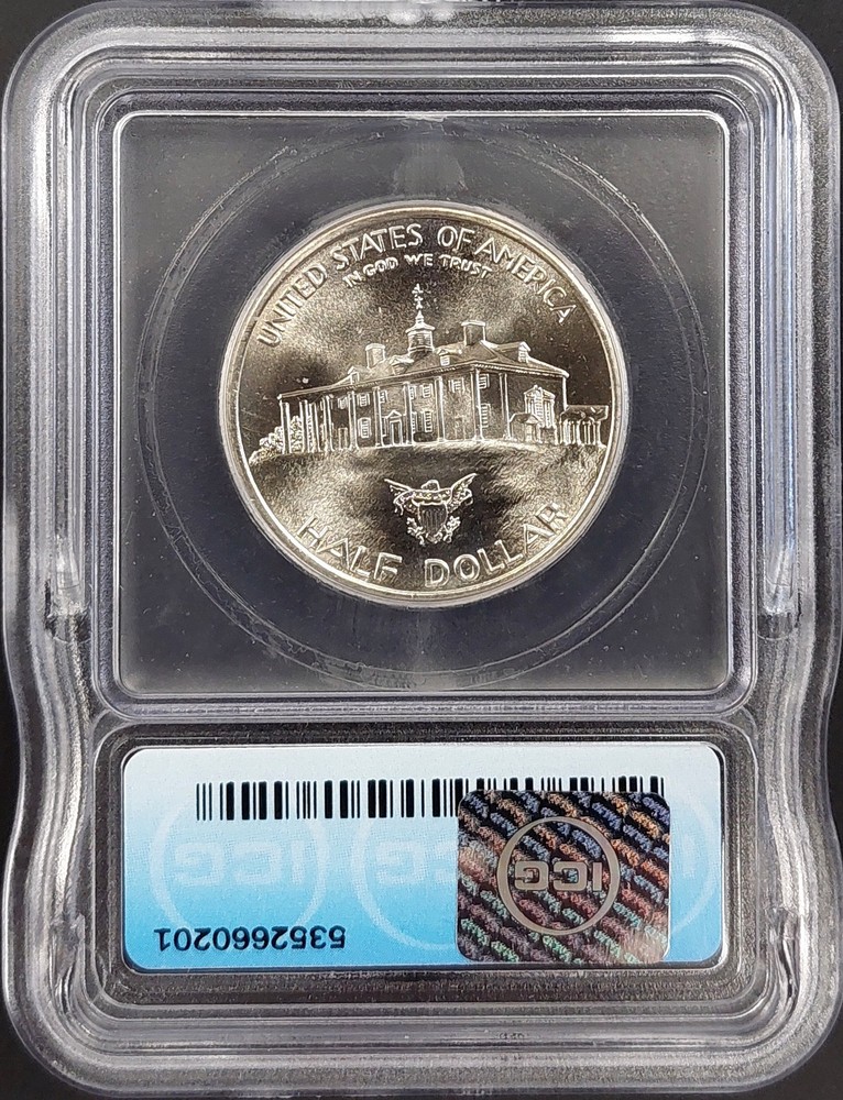 1982 D Washington Half Dollar certtified MS 68 by ICG!