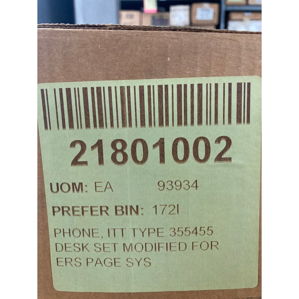 PHONE, ITT TYPE 355455 DESKSET MODIFIED FOR ERS PAGE SYS