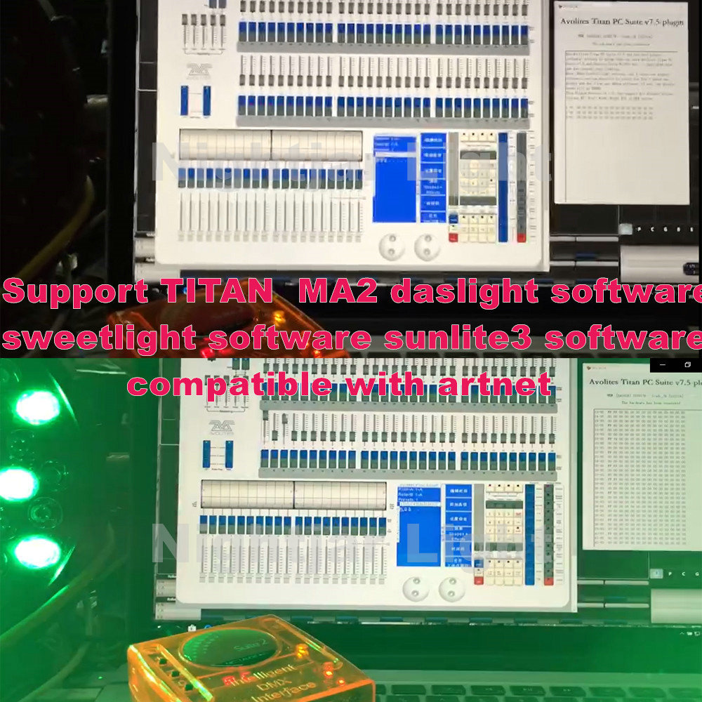 Sunlite Suite 2 FC+ DMX USB Controller Lighting Interface for stage lighting