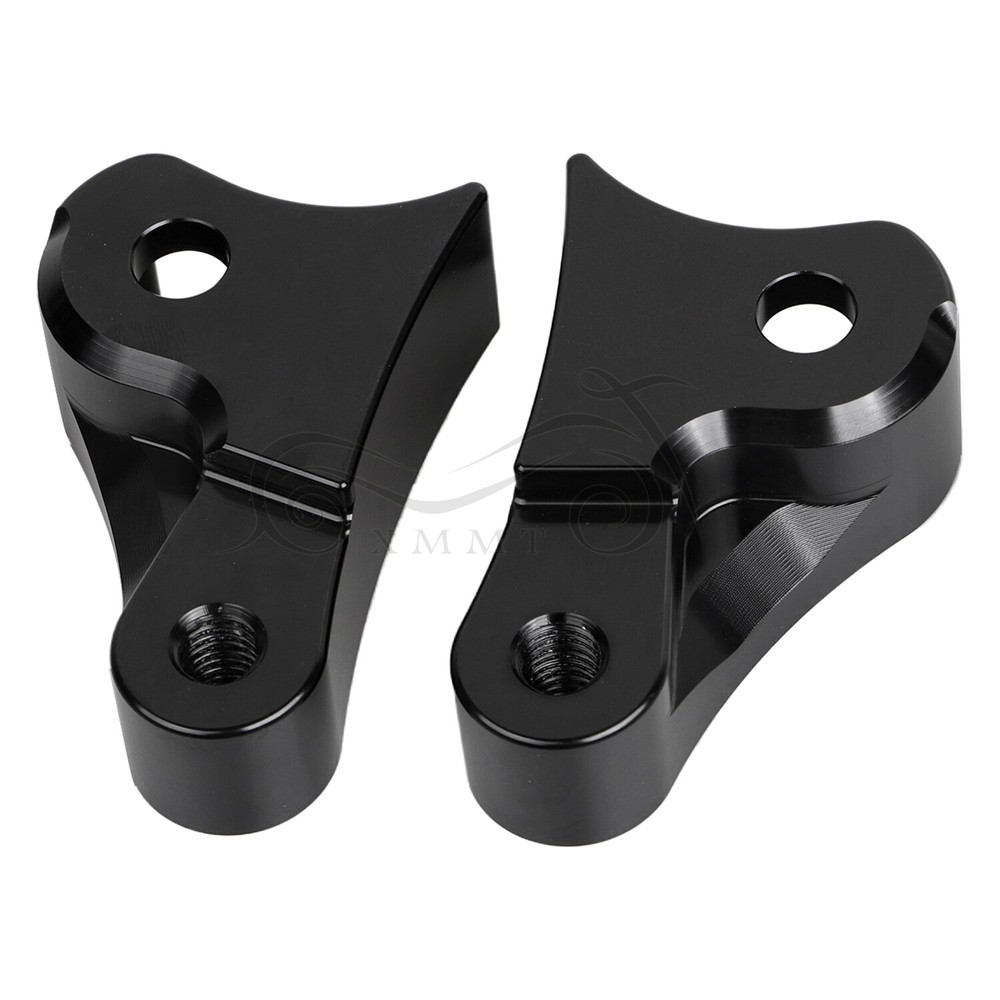 Black 1'' Drop Lowering Block Brackets For Harley Touring Electra Glide 08-23