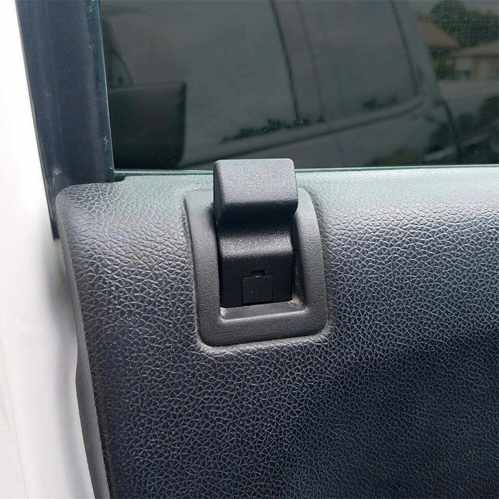 4PCS DOOR LOCK KNOBS FRONT/REAR EBONY FOR CHEVY/GMC SILVERADO/SIERRA 2007-2013