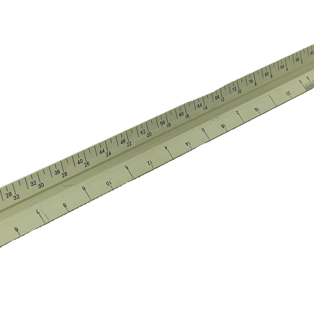 Triangular Architect Drafting Service Ruler #1201 Made In Japan Vintage