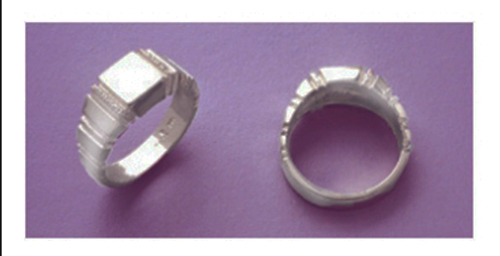 Blank Ring Shank in Solid Sterling Silver Size 9.5