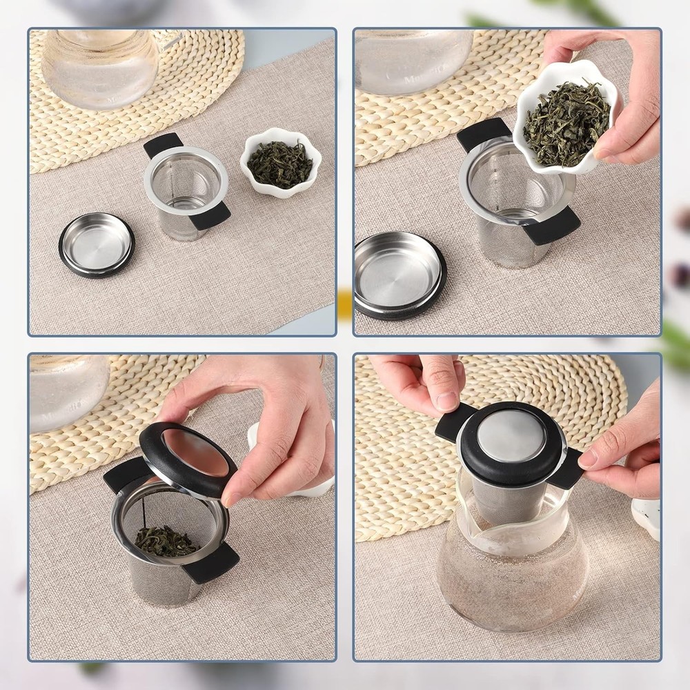 2 Pack Large Tea Strainers & Filters for Loose Tea Single Cup, 304 Stainless ...