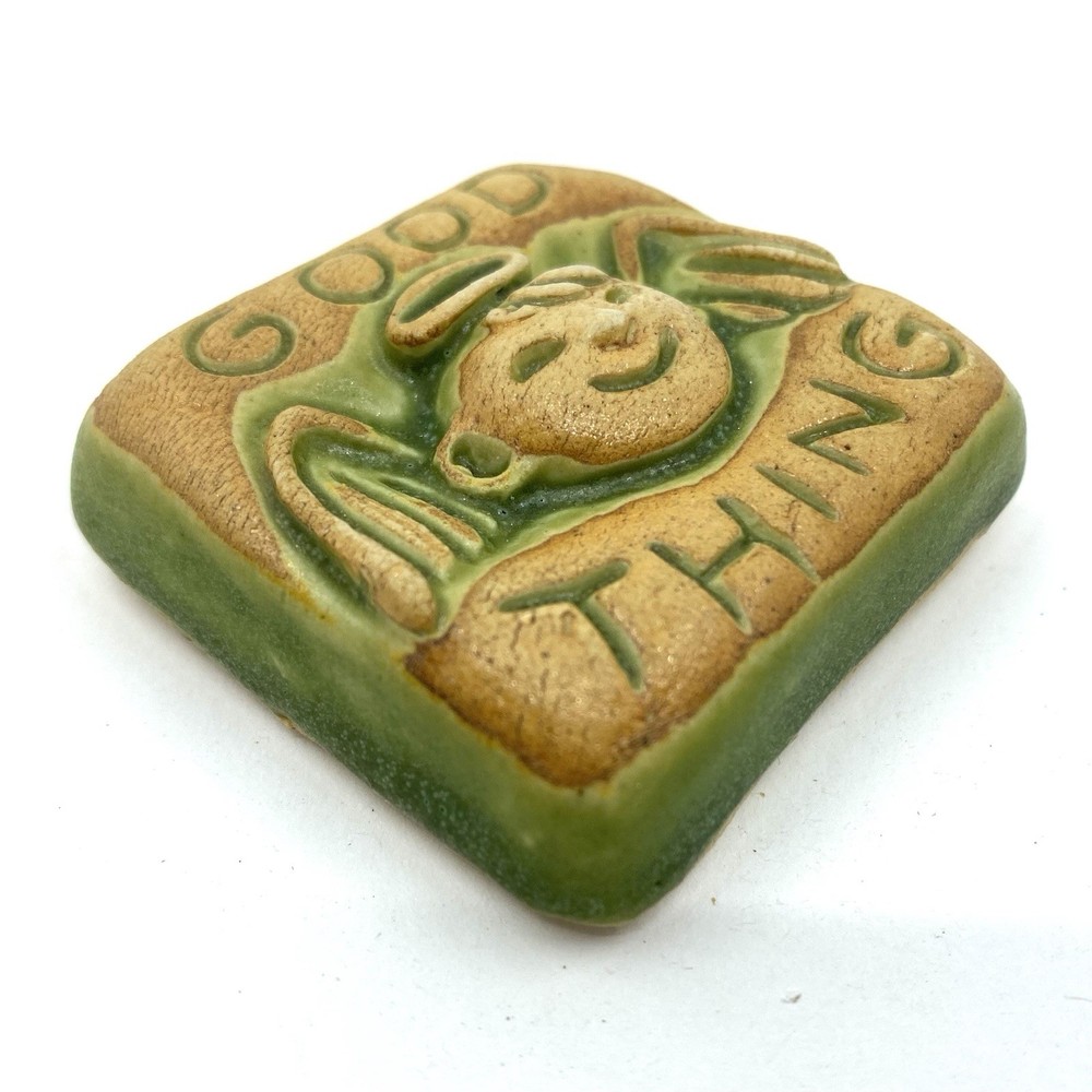 Good Thing 2x2” Ceramic Art Tile By Gretchen Kramp