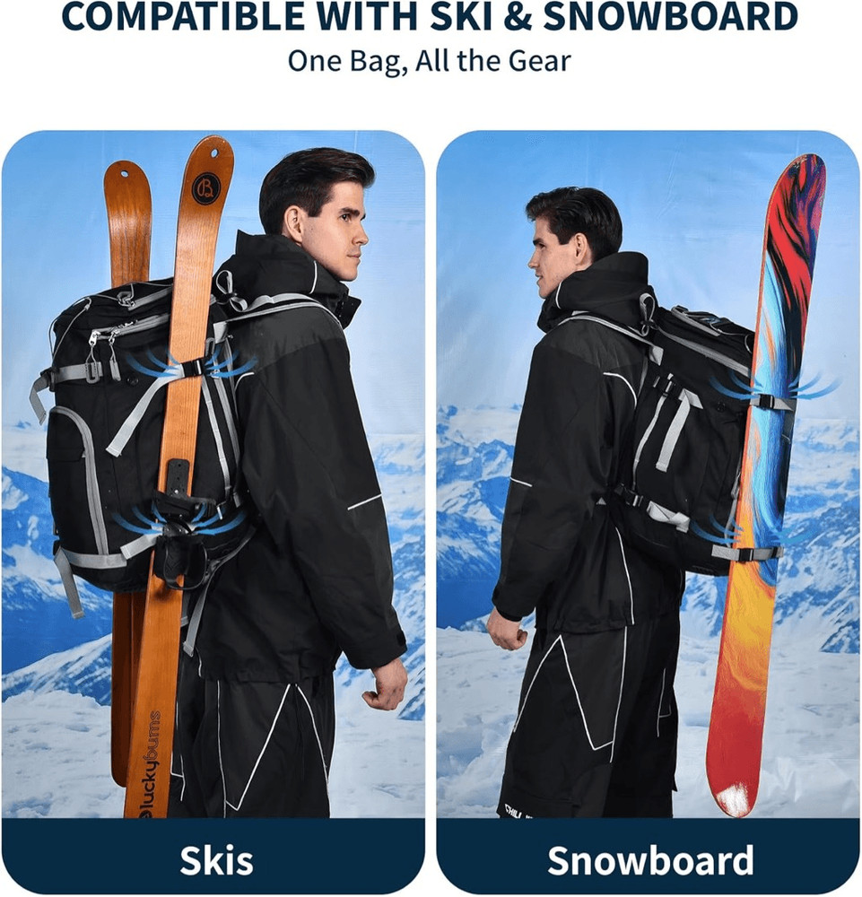 Ski Boot Bag  Waterproof, expandable Helmet Compartment