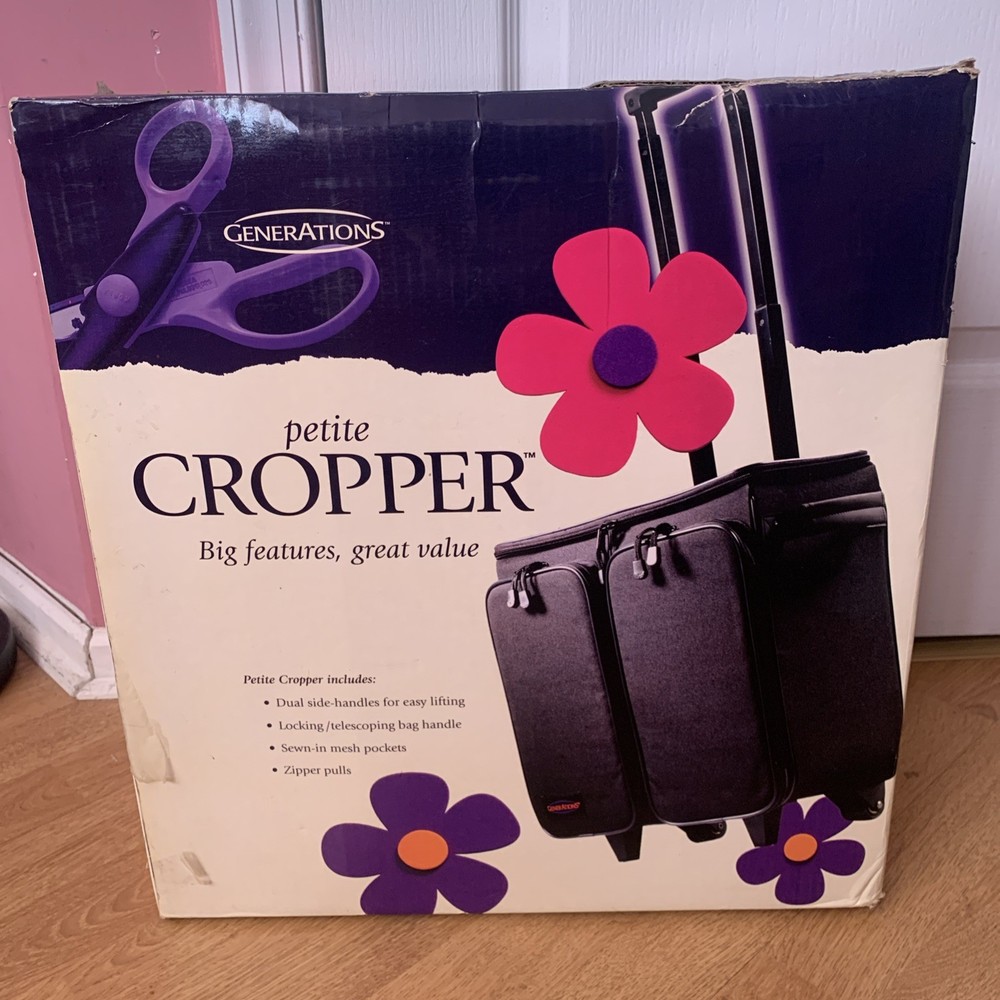 Generations Petite Cropper Scrapbooking Rolling Organizer w/ Telescoping Handle