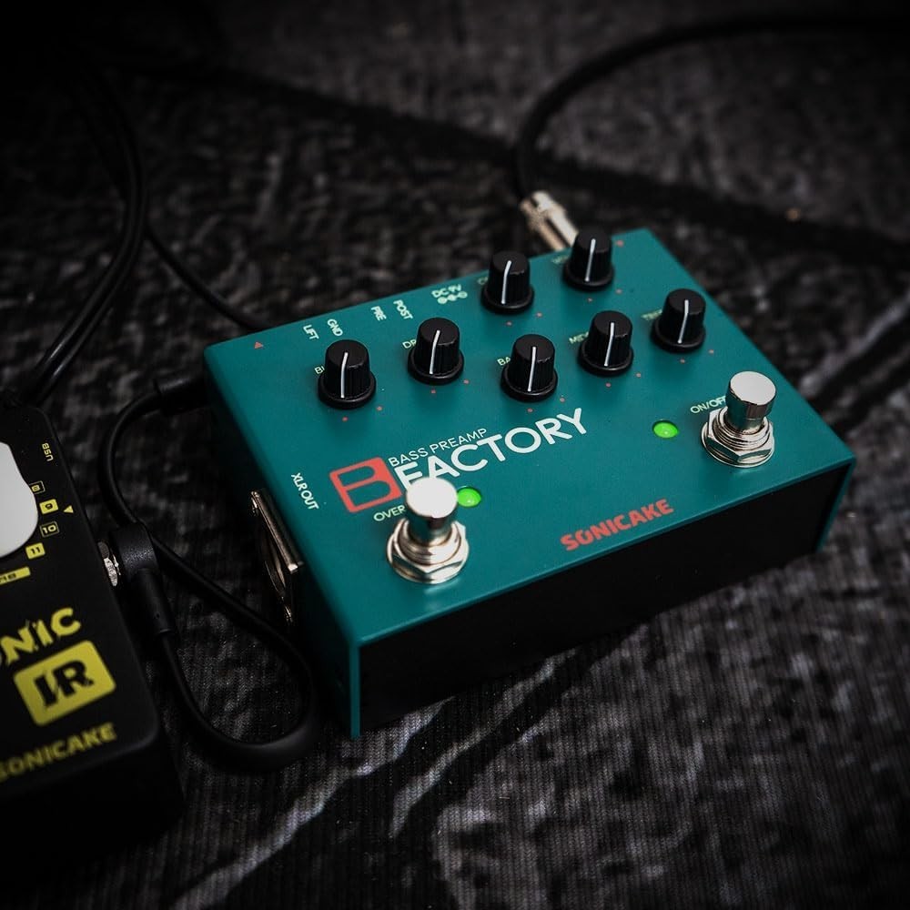 Analog Bass Pedal: Overdrive, Compression, EQ, Pristine Buffer Bypass