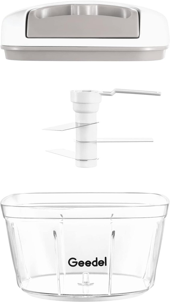 Manual Food Processor Vegetable Chopper Hand Pull Salsa Maker Cutter Chopper 2cu