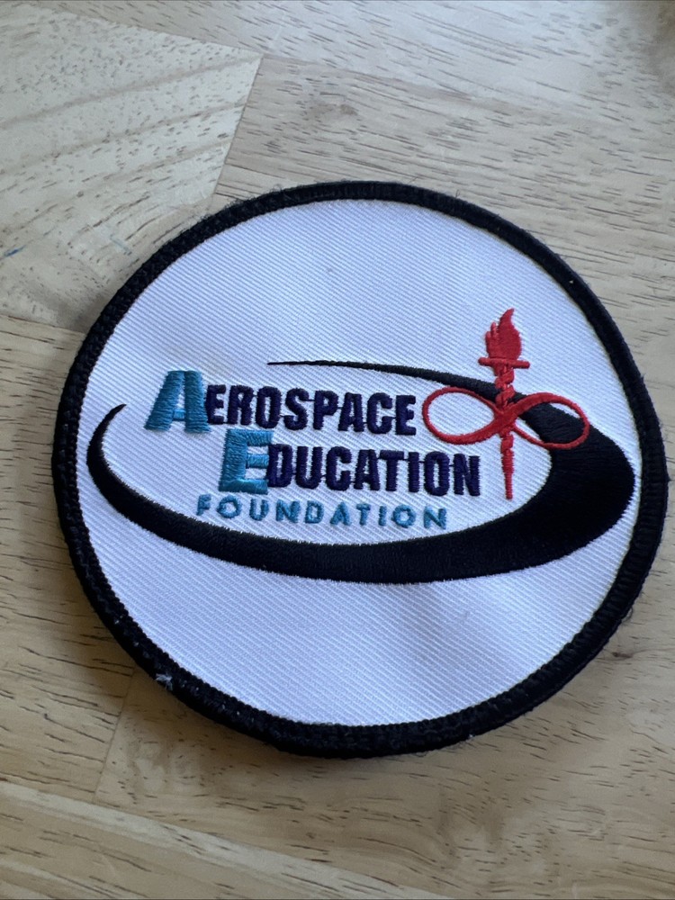 Aerospace Education Foundation Hook And Loop Patch