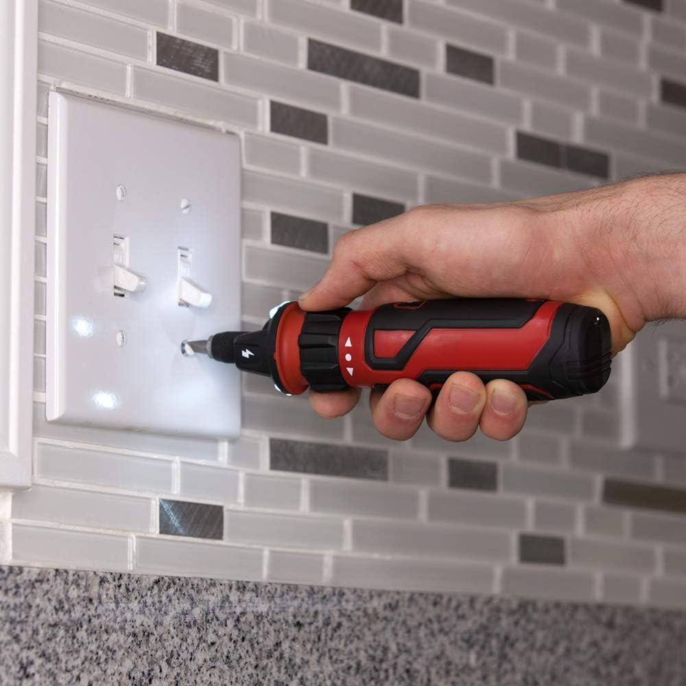 4V Cordless Electric Screwdriver Set with Circuit Sensor 45pcs Bits Tool Kit
