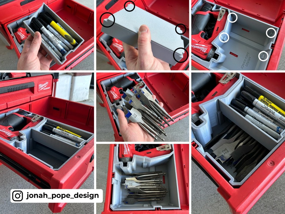 Milwaukee Packout Drawer Insert for M12 Installation Driver (Insert Only)