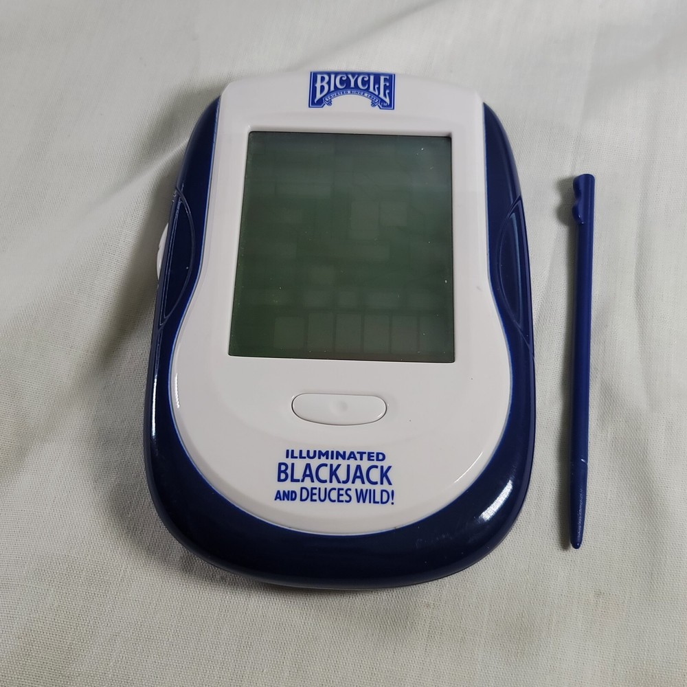 Bicycle Illuminated Blackjack, Deuces Wild Electronic Handheld Travel Game