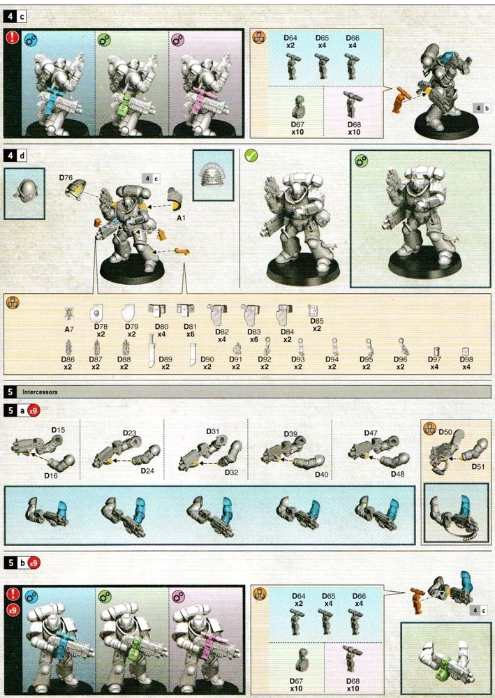 5 Primaris Intercessors (Squad), Warhammer 40K, NEW