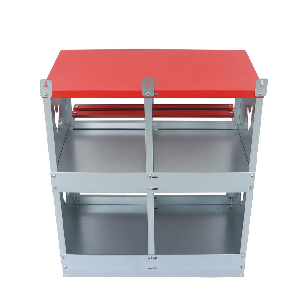 LABLT 4 Compartment Chicken Nesting Boxes Metal Poultry Nest Box Wall Mount