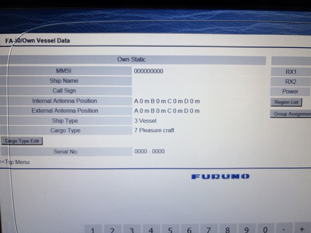 Furuno FA-50 Class B AIS Transceiver Module- Clear MMSI, Latest Software Updated